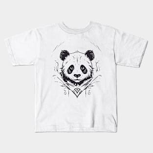 Panda Animal Freedom World Wildlife Wonder Vector Graphic Kids T-Shirt